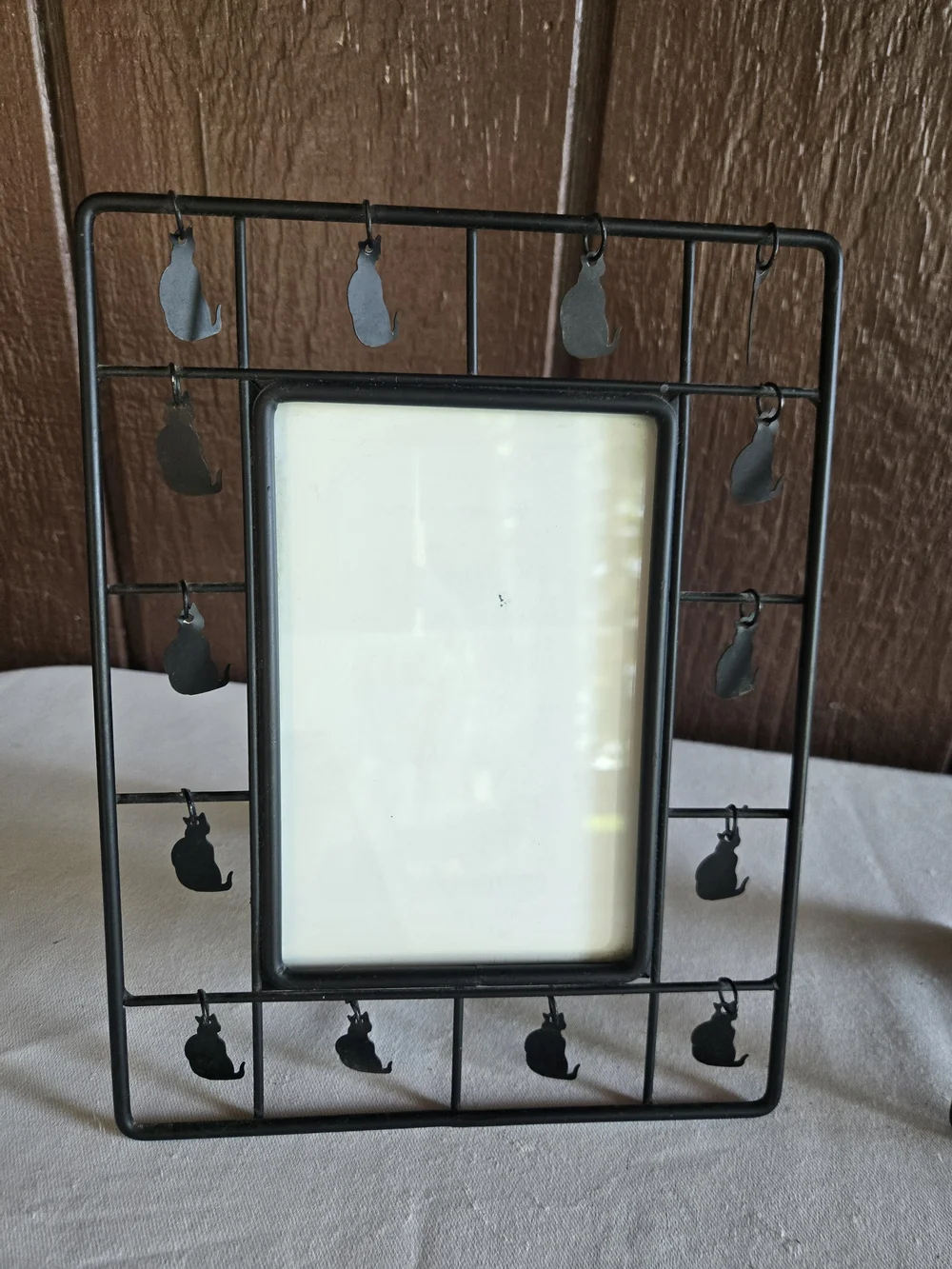 Dangling Cat Grid Picture Frames - Set of 2